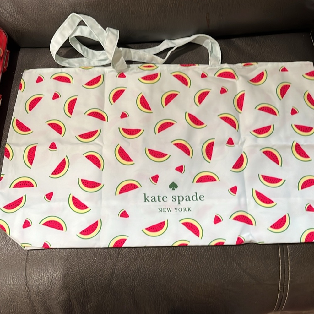 Two Kate spade watermelon cloth totes - Picture 6 of 10